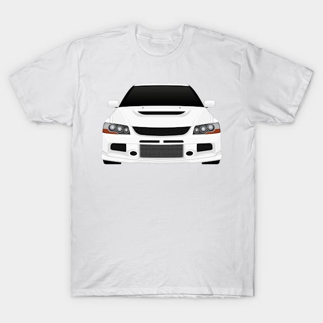 Evo IX White T-Shirt by VENZ0LIC